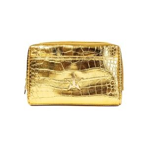 Jeffree Star 🌟 Gold Alligator Makeup Bag